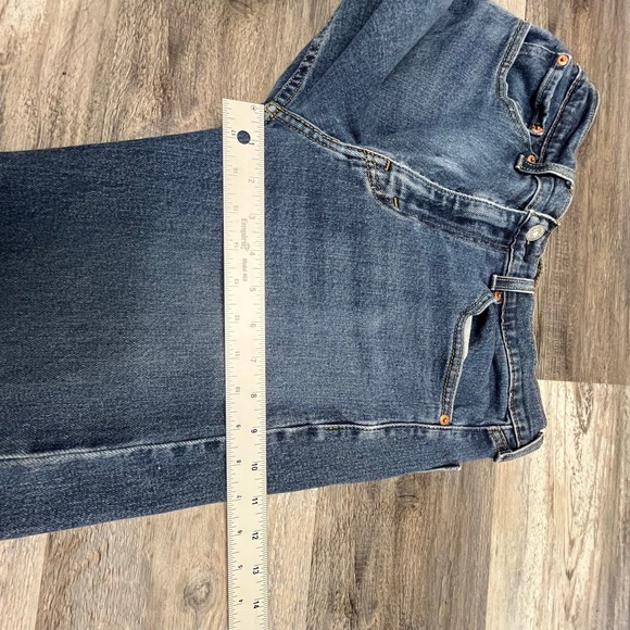 Levis 505 Mid Wash Blue Mens 32x31 Regular Fit Straight Leg Denim Jeans Red Tab‎ - Picture 9 of 12